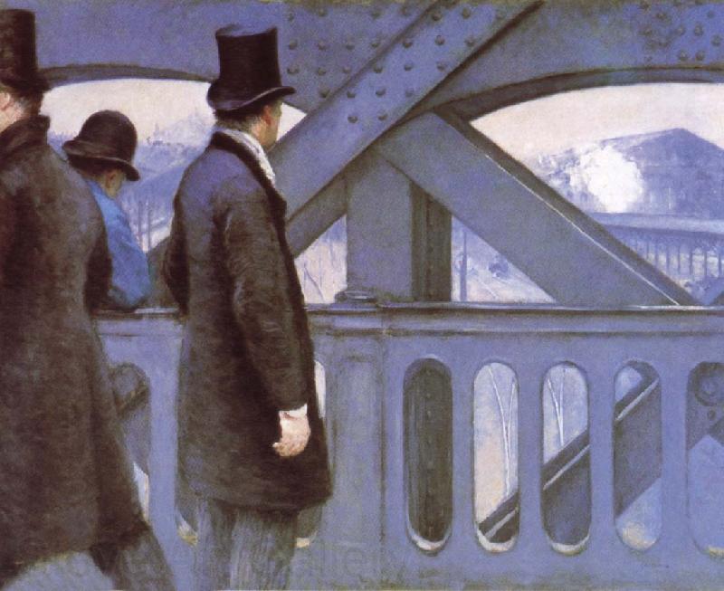 Gustave Caillebotte Le Pont de L-Europe Norge oil painting art